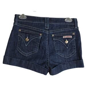 Hudson Sz26 Dark Sexy Jean folded shorts. Y2K. Hot mama. Hiphop. Rockstar. Rare!